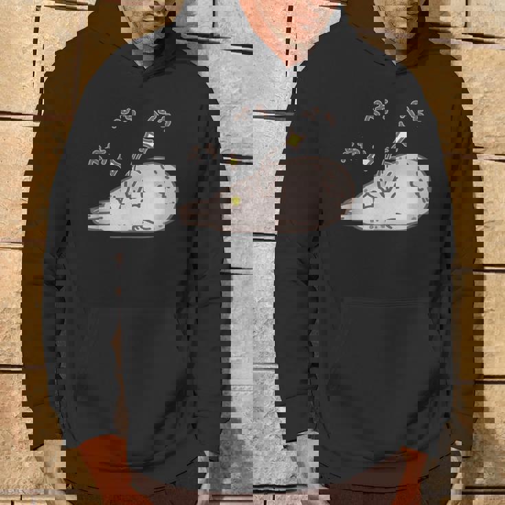 おなかをぺちぺちするアザラシちゃん おもしろ ネタ 水族館 かわいい パーカー ライフスタイル