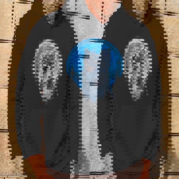 おもしろチワワ吠え月 チワワオーナー。 パーカー ライフスタイル