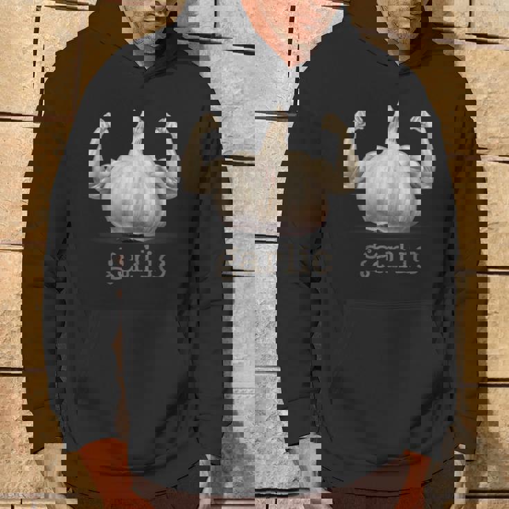 おもしろニンニクデザイン パーカー ライフスタイル