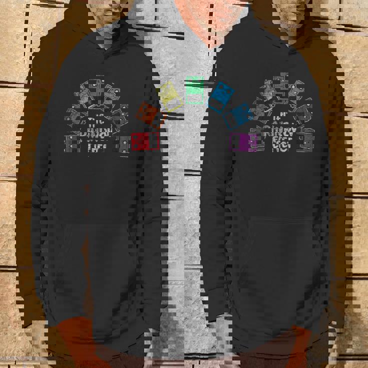 おもしろレインボーエフェクトギターペダルtシャツ パーカー ライフスタイル