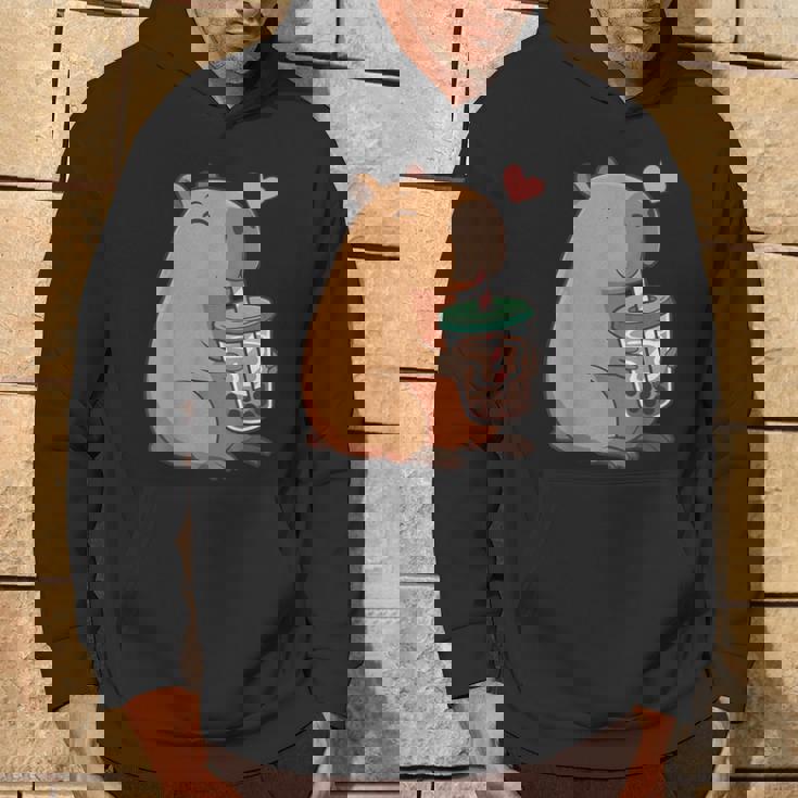 かわいい カピバラ ドリンク バブルティー カワイイ Capy Lover キッズ ガールズ パーカー ライフスタイル