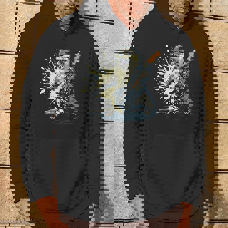 かわいいカワウソの顔のコスチューム エレキギター付き 音楽ファン向け パーカー ライフスタイル