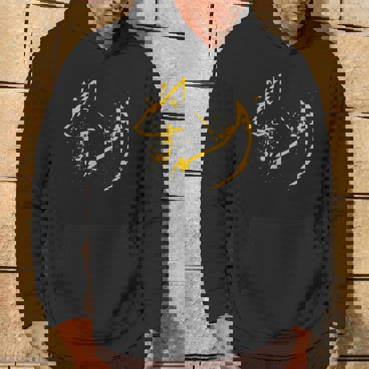 かわいいキツネ ミニマルフォックスピリット動物イラスト パーカー ライフスタイル