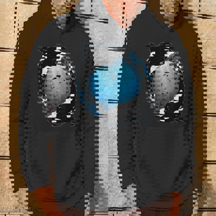 かわいいシャチキラークジラ パーカー ライフスタイル