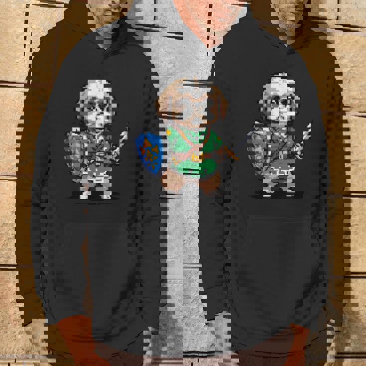 かわいいシーズー犬 レトロビデオゲームキャラクター パーカー ライフスタイル