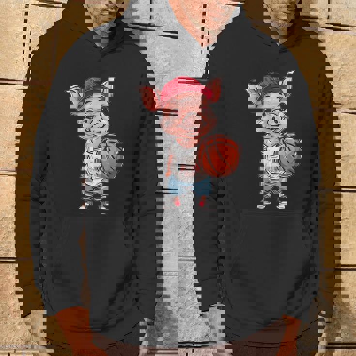 かわいいバスケットボールブタ パーカー ライフスタイル