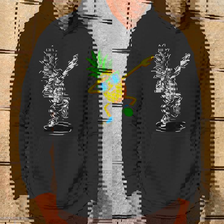 かわいいパイナップルダビングダンシングシャツ 面白いキッズプリント パーカー ライフスタイル