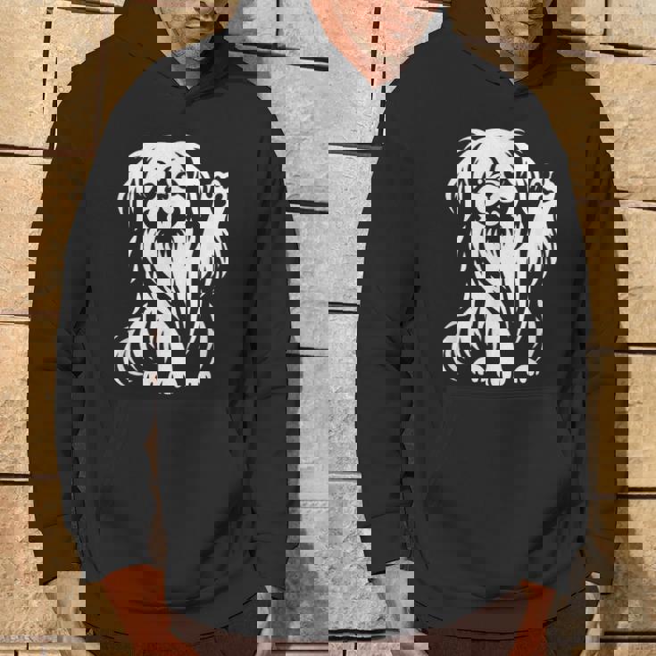 かわいいペキニーズ ハート足犬グラフィック デザイン パーカー ライフスタイル