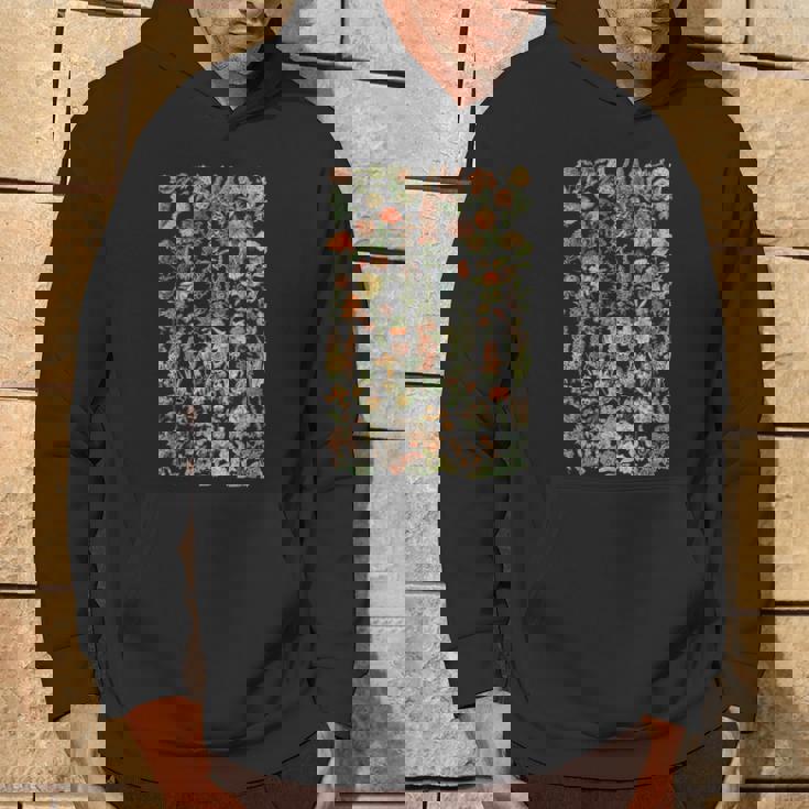 かわいい花 ビンテージ ボタニカル 花のイラスト パーカー ライフスタイル