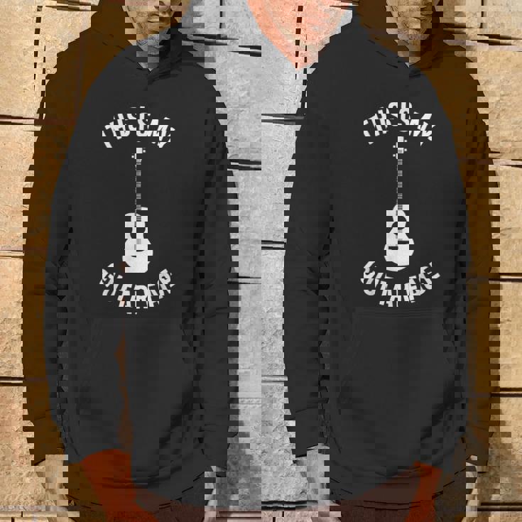 これは私のギターフェイスです ミュージシャン ギタリスト アコースティックギター パーカー ライフスタイル