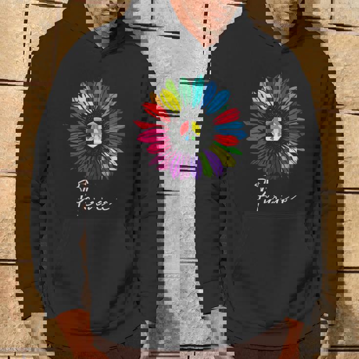 すべての愛する人々に平和 陽気なデザイン パーカー ライフスタイル