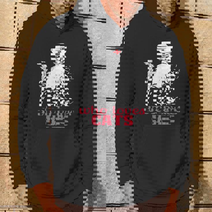 ただの猫好きナースおもしろいネコナース パーカー ライフスタイル