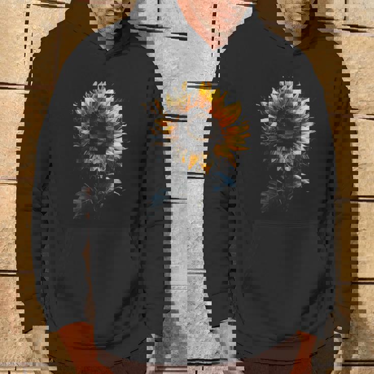 ひまわり ボタニカル 自然 アート フラワーガーデン ギフト パーカー ライフスタイル