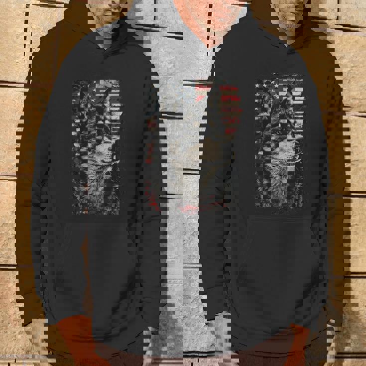 アイヌ犬 アメリカ国旗 パーカー ライフスタイル