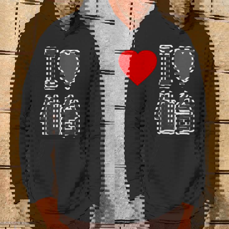 アイラブ・仙台（I Love ハート）宮城県 Big 大きな文字【47都道府県】ジモtティ 旅行お土産 面白 パーカー ライフスタイル