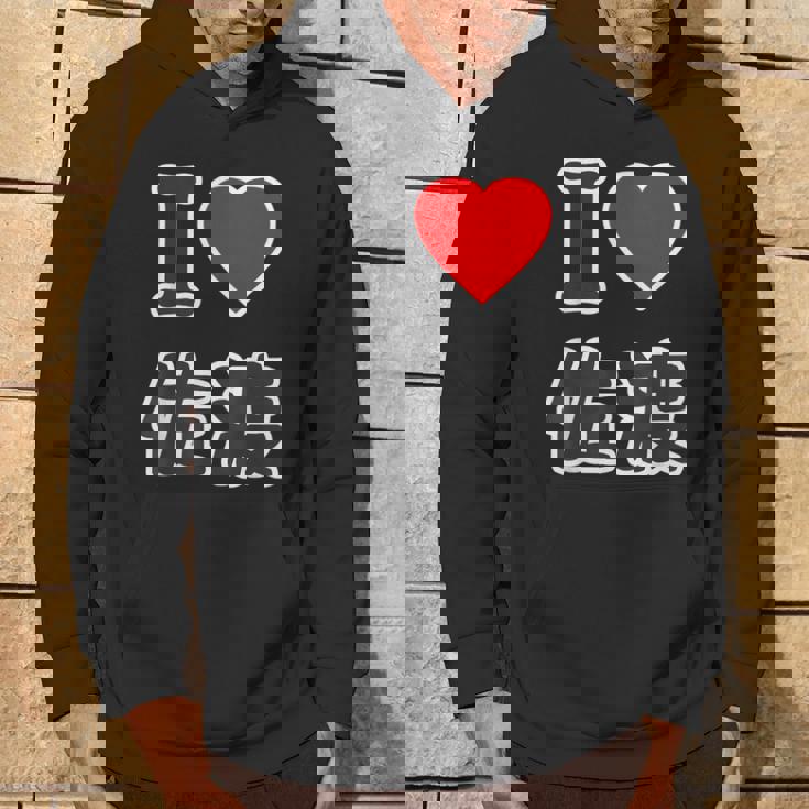 アイラブ・佐渡（I Love ハート）大きな文字 Big 佐渡島【47都道府県】ジモtティ 地元愛 お土産 グッズ 面白 パーカー ライフスタイル