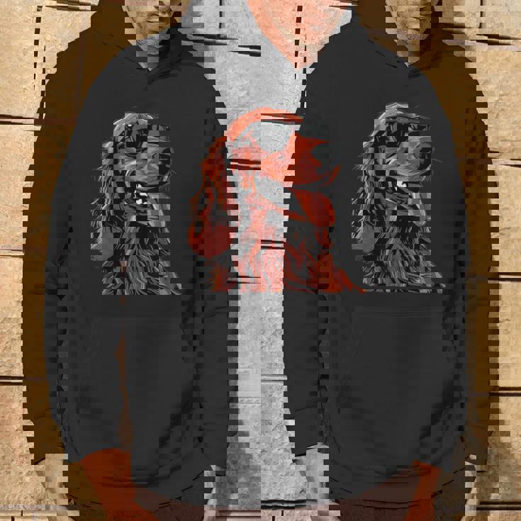 アイリッシュセッター犬種グラフィック。 パーカー ライフスタイル