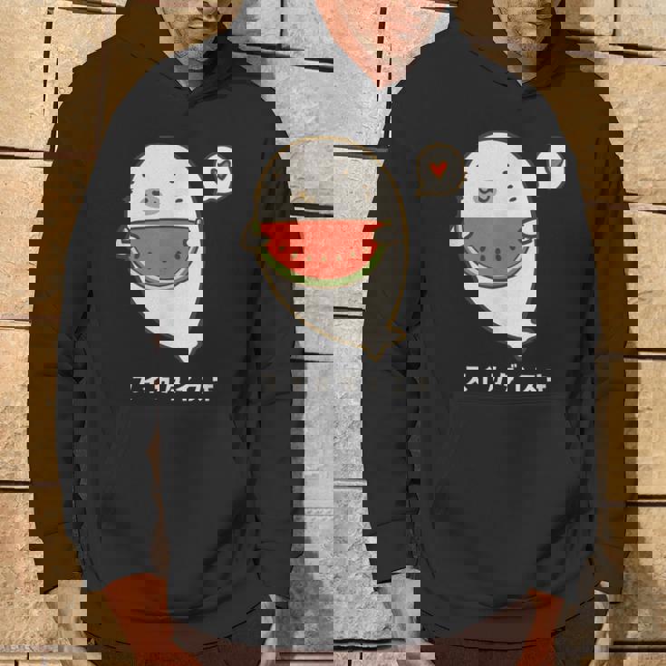 アザラシ 海豹 すいか スイカ大好き アザラシ かわいい イラスト アザラシ好き スイカ イラスト 手書き パーカー ライフスタイル