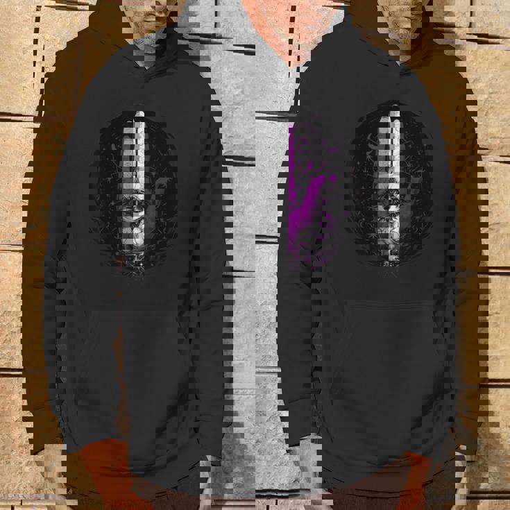 アセクシャルpride手と目と神秘的な象徴アート パーカー ライフスタイル