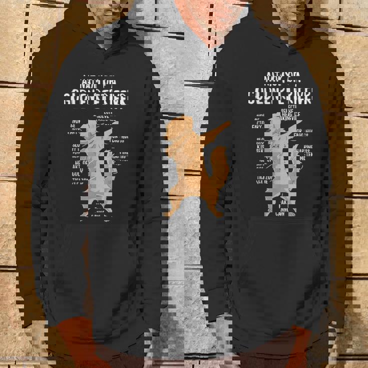 アナトミー・オブ・ア・ゴールデン・レトリバー 犬 オーナー 子犬 面白い キュート パーカー ライフスタイル