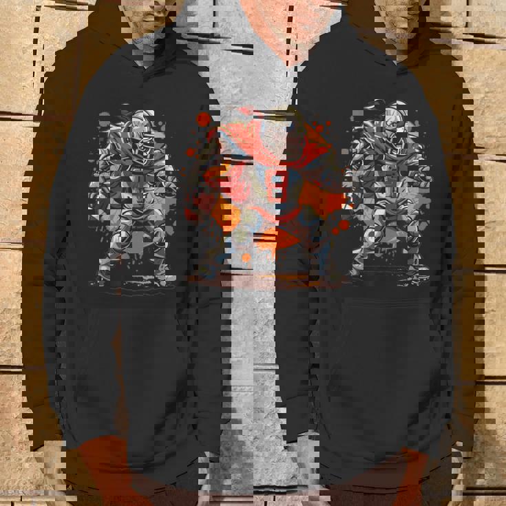 アメリカンフットボールのコスチュームを着たストロングナイト。 パーカー ライフスタイル