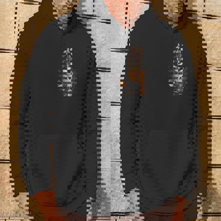 アルザス愛好家のためのポケットに入った面白いジャーマンシェパード パーカー ライフスタイル