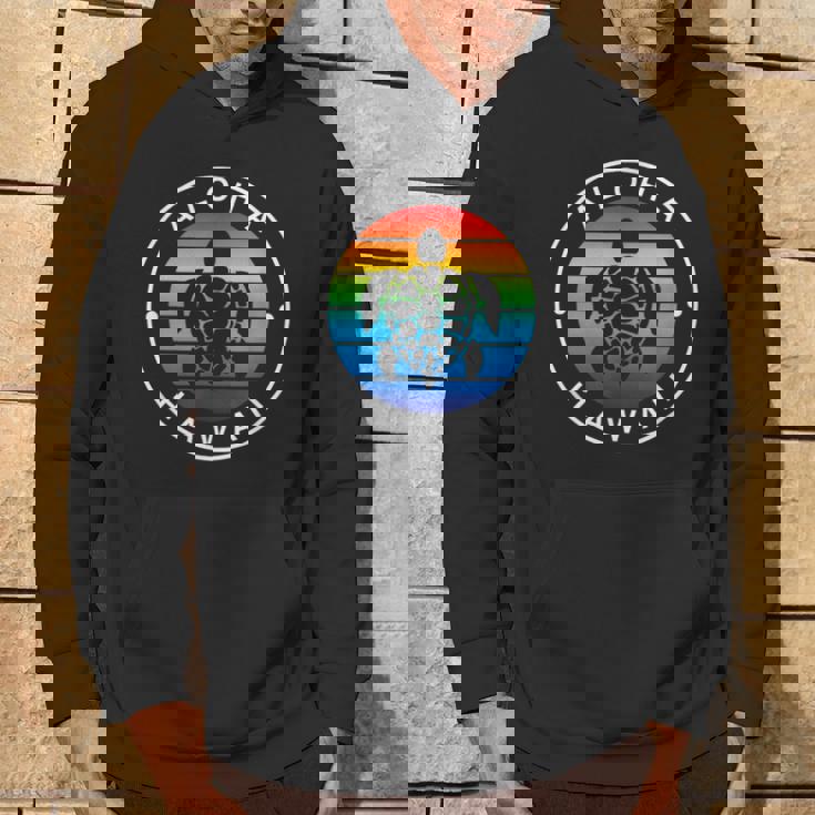 アロハ ハワイ ハワイアン ウミガメ ビーチ オーシャン レインボー ホヌ パーカー ライフスタイル