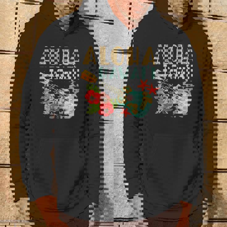 アロハ ハワイアン ウクレレ パーカー ライフスタイル