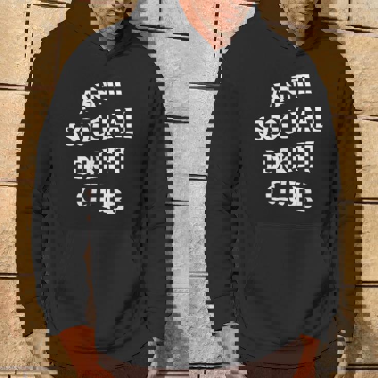 アンチソーシャルドリフトクラブホワイトロゴフロントバック パーカー ライフスタイル