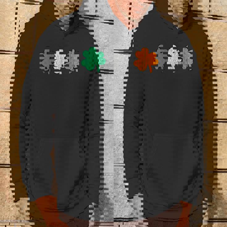 アンティーク調 シャムロック レトロスタイル アイリッシュ 三つ葉 クローバー かわいい パーカー ライフスタイル