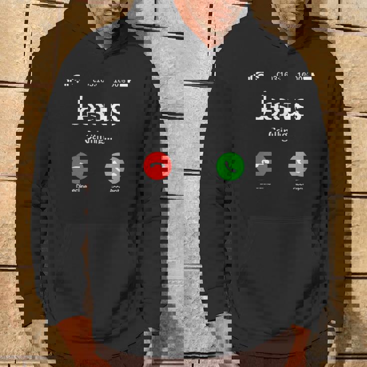 イエスは天国から呼びかけている-クリスチャンリビング パーカー ライフスタイル