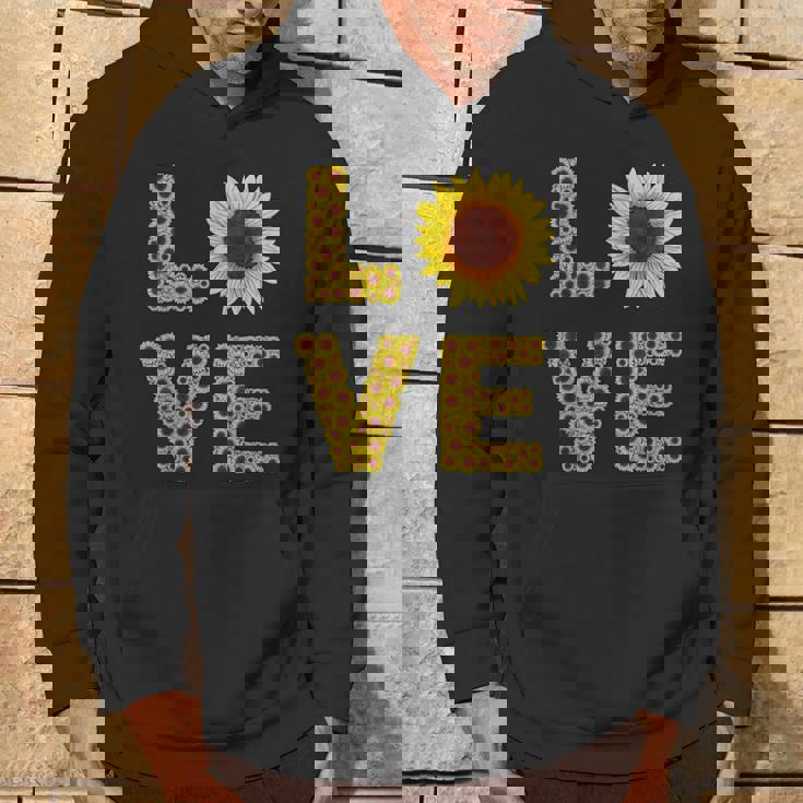 イエロー ひまわり ラブフラワー ひまわり 花柄 かわいい パーカー ライフスタイル