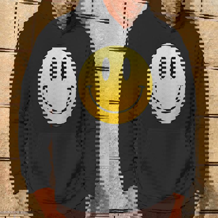 イエロー スマイル ハッピー ピース スマイル フェイス かわいい ユーモア すごい パーカー ライフスタイル