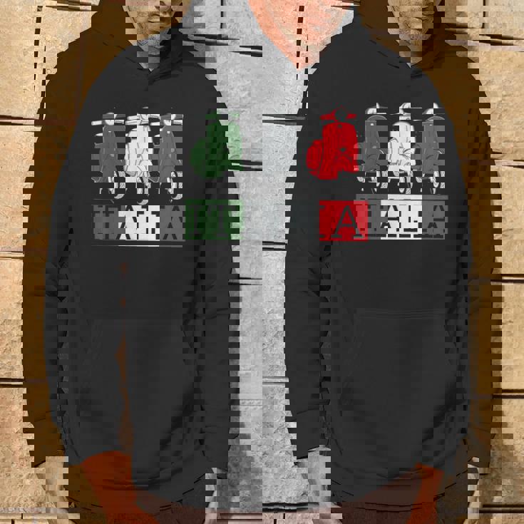 イタリア イタリア 国旗 スクーター ベスパ 原付ライダー お土産 ギフト パーカー ライフスタイル