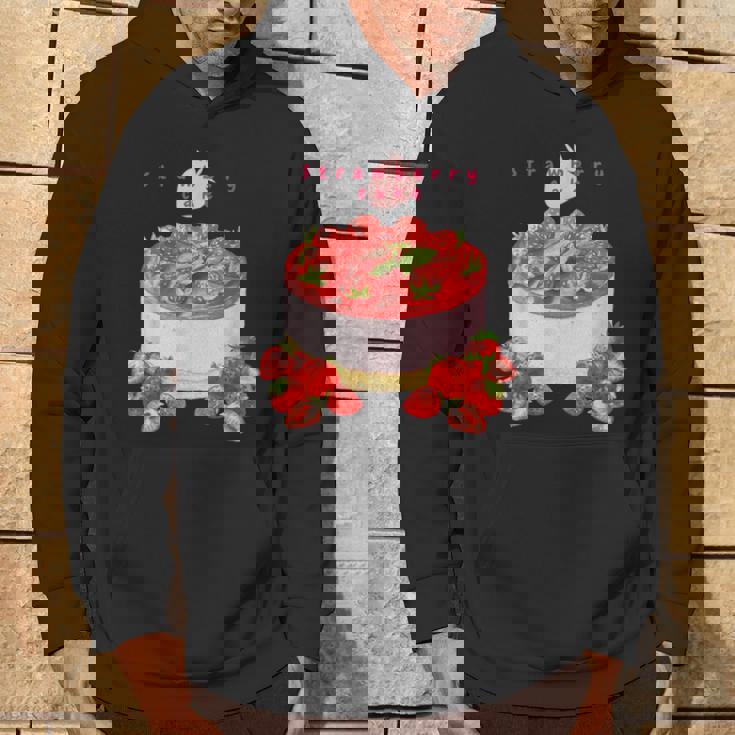 イチゴケーキ スイーツ デザート かわいい 春 パティシエ、普段着、いちご狩り、いちご、ストロベリー、お菓子 パーカー ライフスタイル