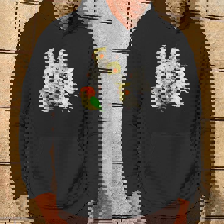 インコ かわいい 小鳥 ペット おもしろ 動物 イラスト パーカー ライフスタイル