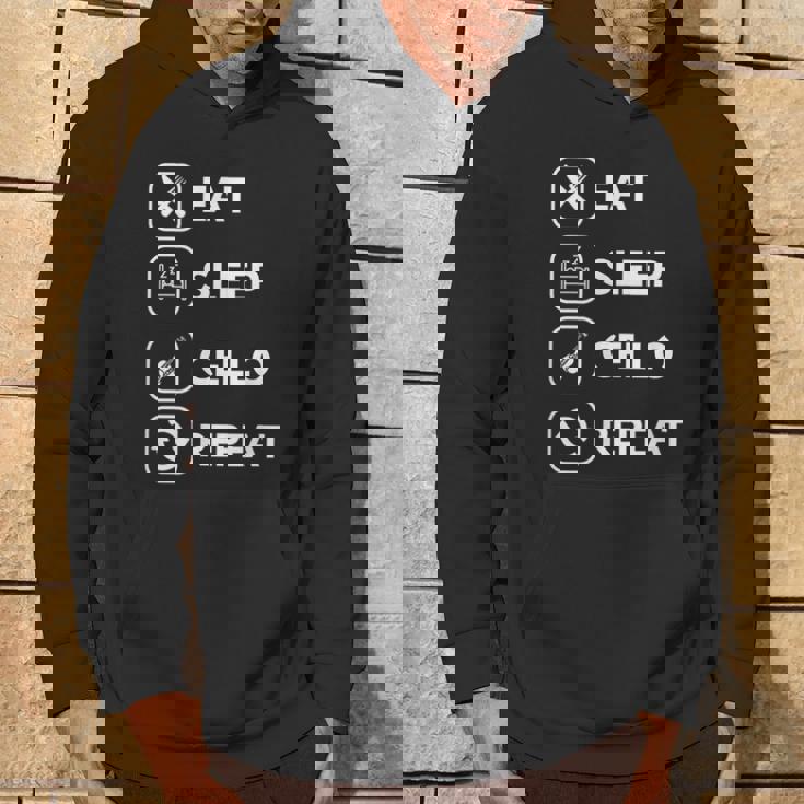 イート・スリープ・チェロ・リピート パーカー ライフスタイル