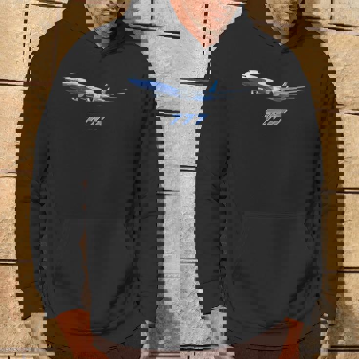 エアラインジェット777飛行機旅客機ジャンボジェット パーカー ライフスタイル