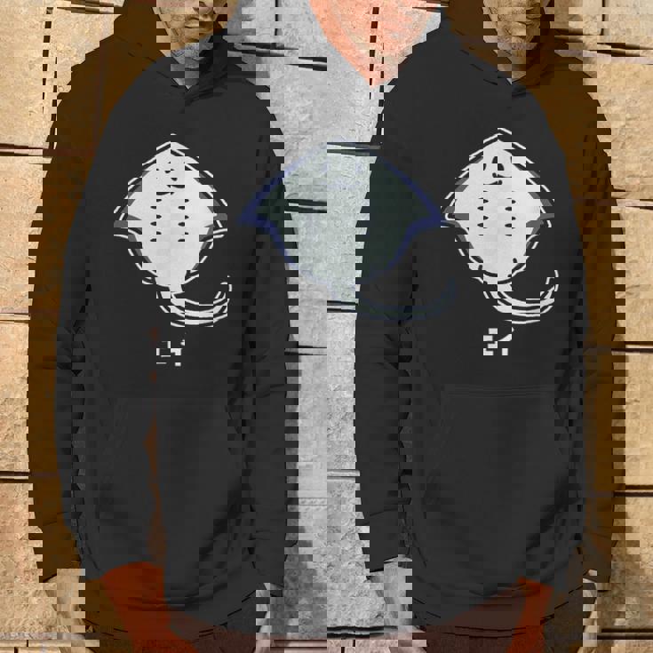 エイ エイの裏側 顔 笑顔 魚類 シンプル 簡単 かわいい おもしろ イラスト エイ好き パーカー ライフスタイル