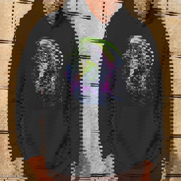 エイリアン 45 周年記念クラシック ゼノモーフ グラフィック ノベル アート パーカー ライフスタイル