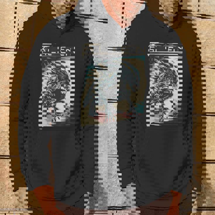 エイリアンxenomorphイラストポスター。 パーカー ライフスタイル