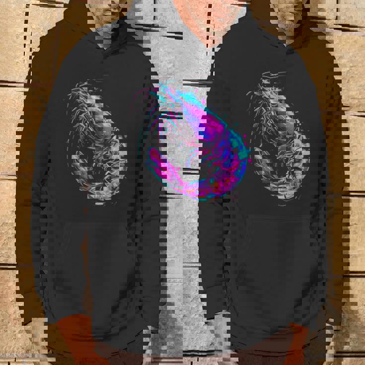 エビ 海 海 海 エビ 海 動物 海洋 哺乳類 モチーフ パーカー ライフスタイル