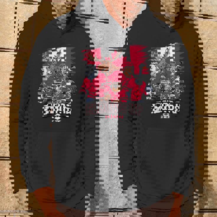 エルボーアップ カナダ カナディアン ビーバー ヘラジカ ホッケーチーム メープルリーフ パーカー ライフスタイル