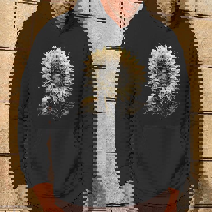 エレガントなビンテージひまわり植物芸術 パーカー ライフスタイル