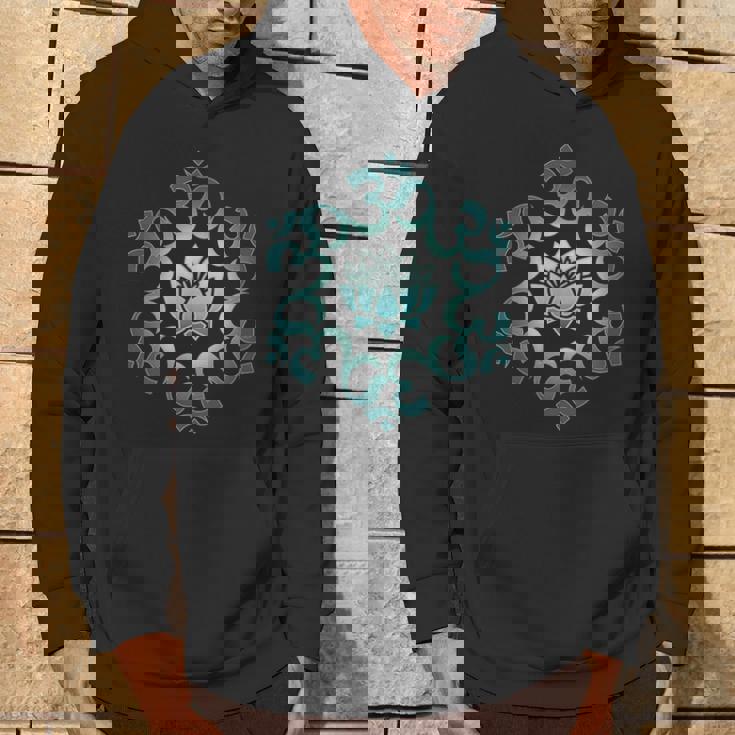 オム、マントラ、シンボル、マンダラ、蓮の花、仏教、ヨガ パーカー ライフスタイル