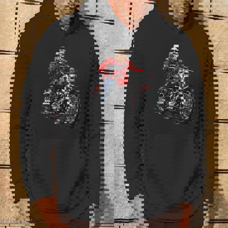 オートバイ アメリカン バイク おもしろ パロディ バイカー トランプ ライダー クルーザー モーターサイクル No3 パーカー ライフスタイル