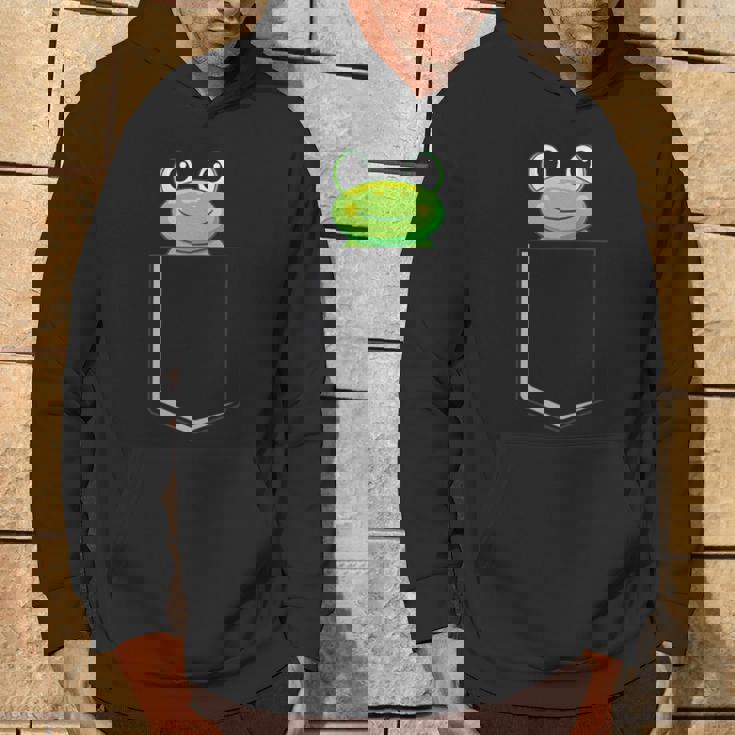 カエルポケットにカエルポケットペットカエルグリーンカエルポケット パーカー ライフスタイル