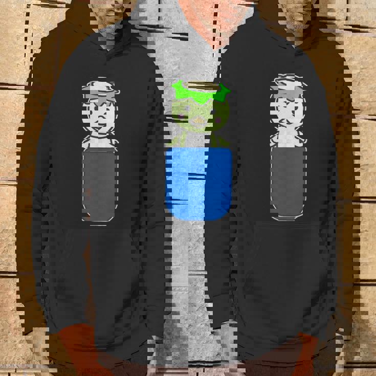 カッパ くん『いん・ざ・ぽけっと』河童【どうぶつフレンズ】きゅうり 妖怪 ゆるくて かわいい イラスト パーカー ライフスタイル