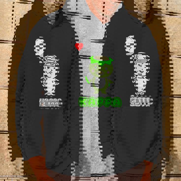 カッパくん『ハート』河童【どうぶつフレンズ】妖怪 ゆるくて かわいい キャラクター イラスト パーカー ライフスタイル