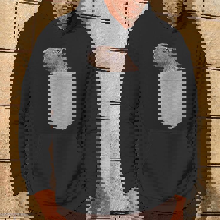 カピバラ フェイク ポケット カピバラ げっ歯類 げっ歯類 アニマル ノベルティ パーカー ライフスタイル